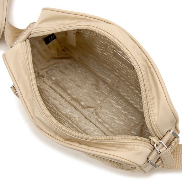 Prada Camera Bag Shoulder Bag Beige Nylon - Picture 3 of 5